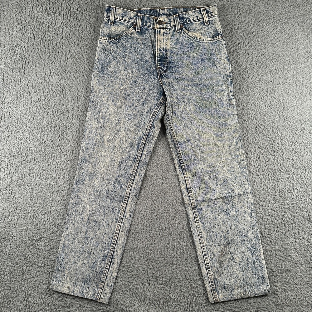 Vtg 1981 Levi's 575 Jeans Tapered Orange Tab Acid Wash USA 32x34(31x31 Fits)